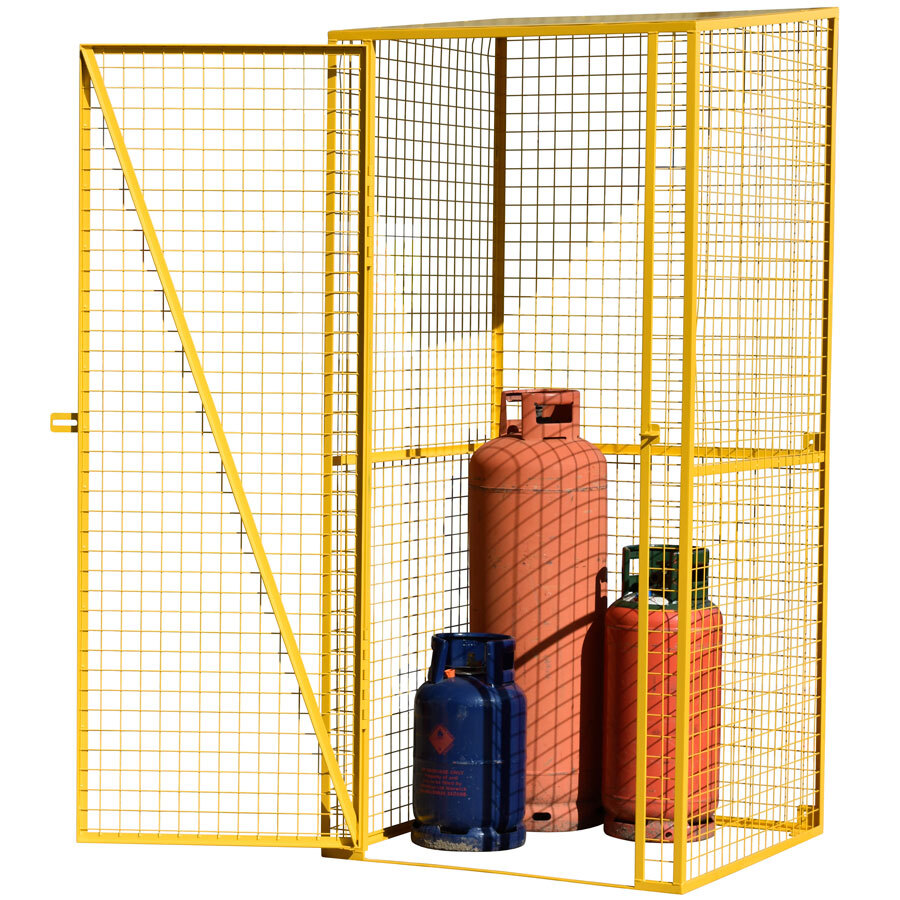 Cage being used to store Gas Bottles