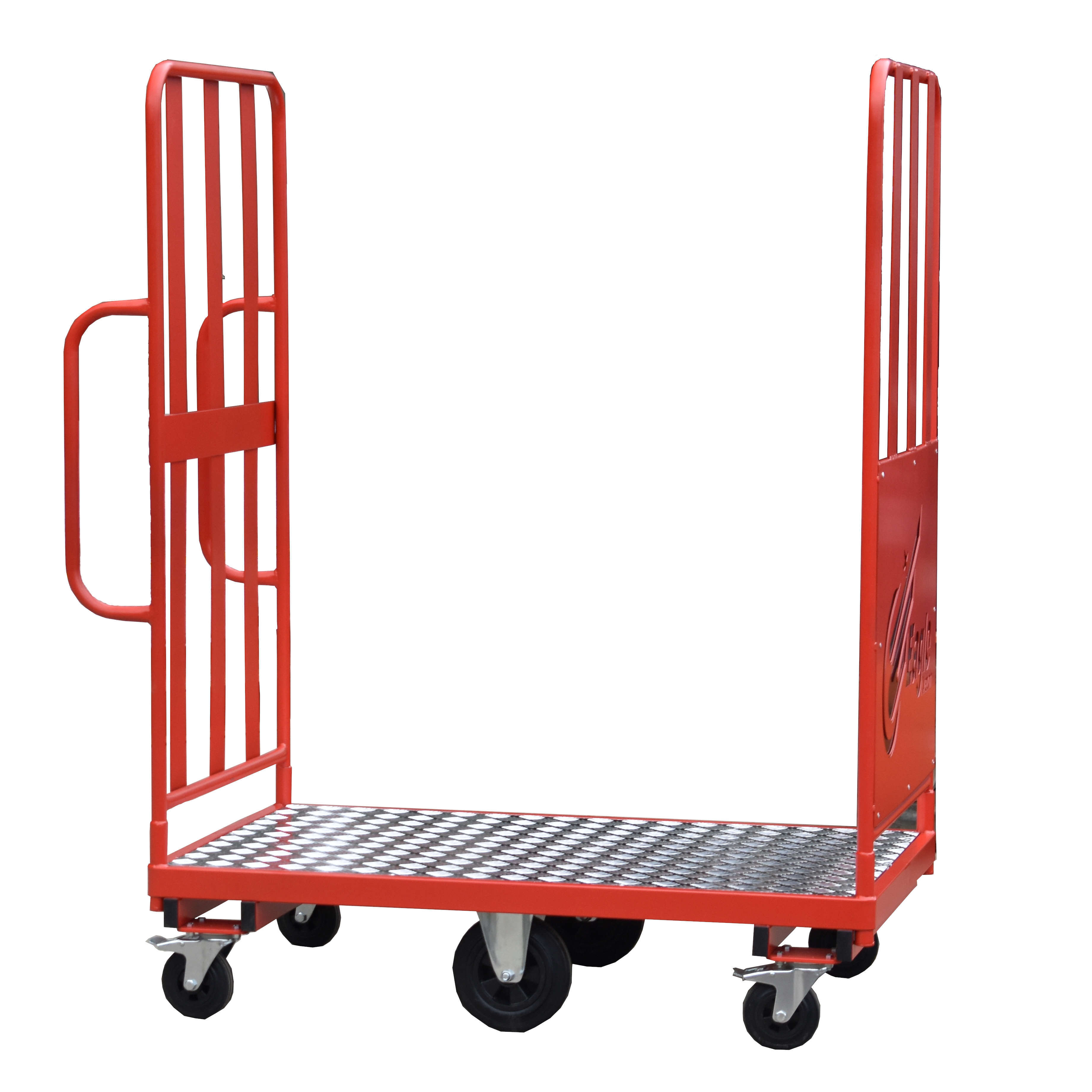 A side view of the Airport Porter Trolley