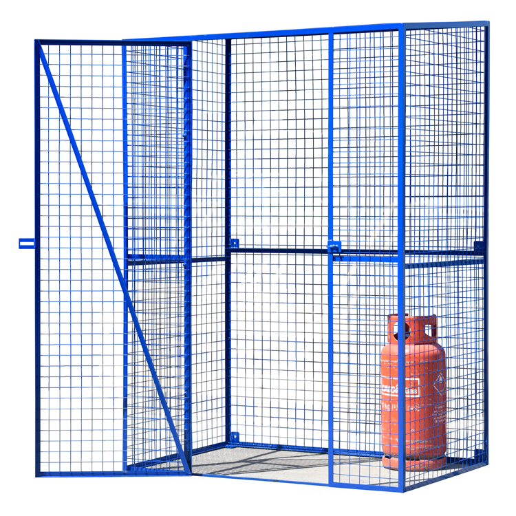 Gas Cylinder Storage Cage with gas bottle