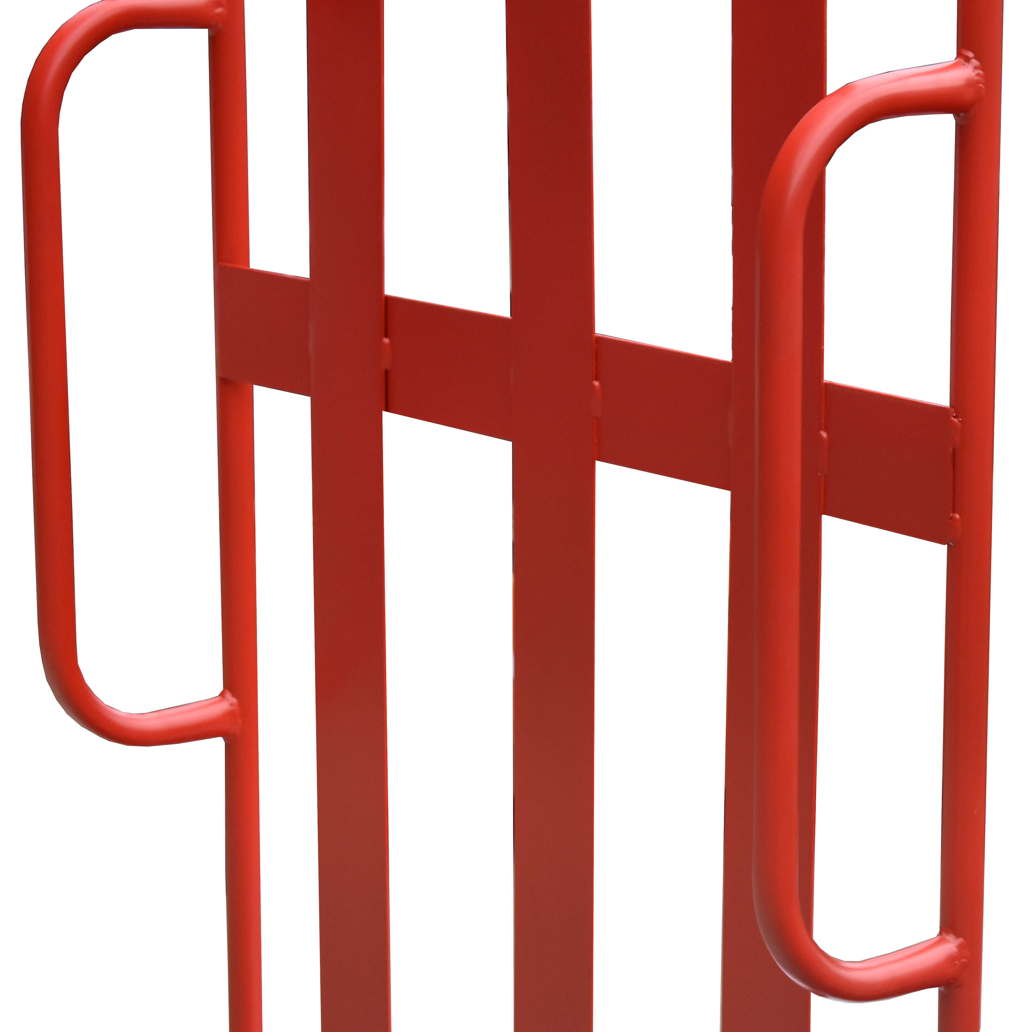 A closeup of the Airport Porter Trolley