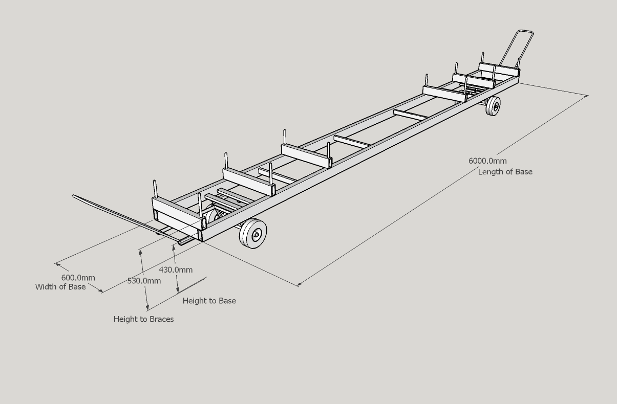 Long Load Turntable Trolley